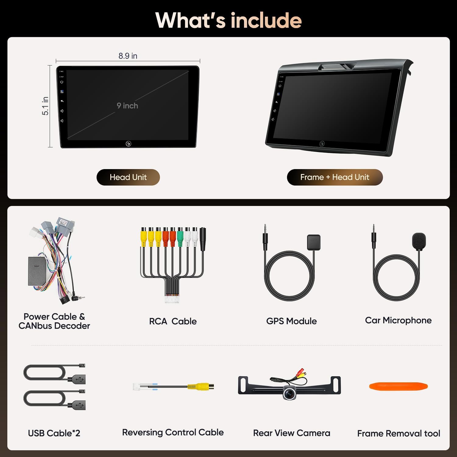 9'' Car Stereo Radio Upgrade for Honda CR-V2012 2013 2014 2015 2016 with Android12/5G WiFi/Wireless CarPlay/Android Auto/Touch Screen/GPS Navigation/Bluetooth/FM/RDS/HD Backup Camera